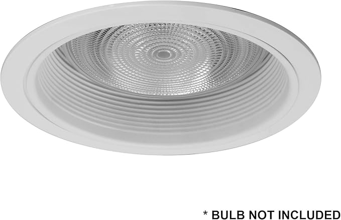 NICOR Lighting 6 inch White Recessed Baffle Trim, Fits 6 inch Housings (17511)