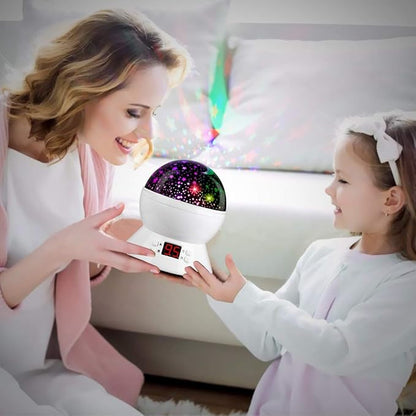 Kids Star Projector Night Light, Star Night Light Projector for Kids, Ceiling Stars Projection Lamp with Timer, 360° Rotating Night Light for Bedroom, Birthday Gift for 3 4 5 Year Old Girls Boys