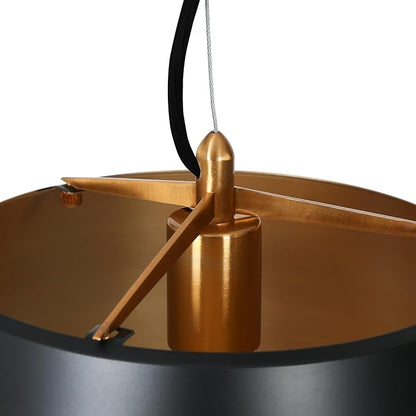 KSANA Pendant Light Fixtures, Modern Pendant Hanging Lights Black and Gold Farmhouse Pendant Light for Kitchen Island, Dining Room, Hallway, Entryway