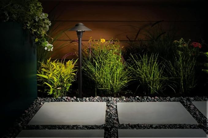 Kichler 15470CBR One Light Dome Path Light, Centennial Brass, 6"