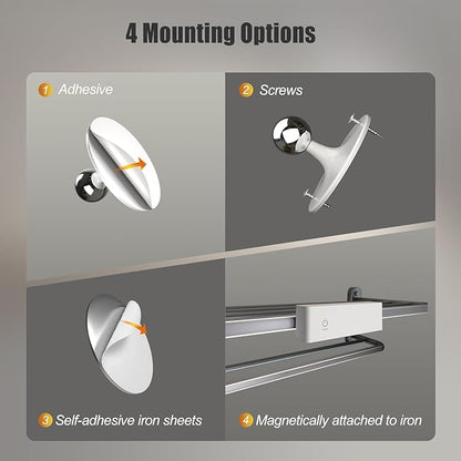Honalia Rechargeable Wall Lights 2 Pack, Dimmable Cordless Wall Sconce with Magnetic 360 Rotation & Touch Control, Battery Operated Wall Mounted Lamp for Bedroom, Bedside Reading, Renters (No Wiring)