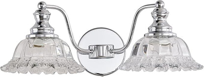 XIEDUN Chrome Vanity Light Chrome Bathroom Lights Vanity Lights for Bathroom Light Fixtures