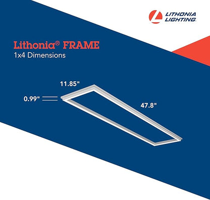 Lithonia Lighting LED Lay in Ceiling Light with Lightweight Design and Switchable Technology, 1-Foot by 4-Feet