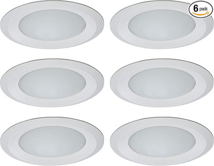 HALO SHOWERLIGHT WH TRM GLS LNS 6IN RE-6150WH-6PK