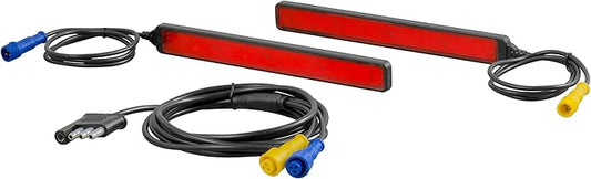 CURT 53201 Auxiliary Automotive LED Light Strips for Hitch Cargo Carrier, Bike Rack, 2-Pack