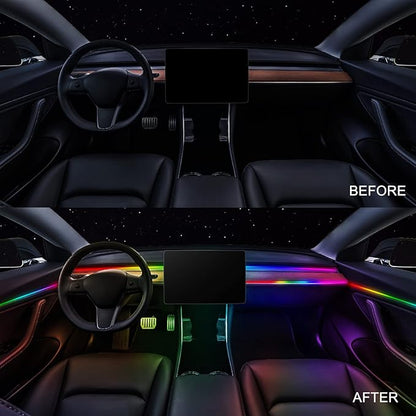 Dreamcolor Acrylic Interior Car LED Strip Light 43-inch, Fits Dreamcolor Main Controller and Sub-Controller Kit (Not Included)