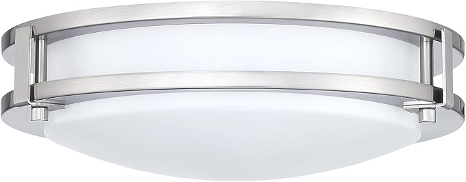 Design House Ripon 11 Inch Integrated LED Ceiling Light 2-Pack, 5 Color Temperature, Dimmable, Satin Nickel – Design House, 589598