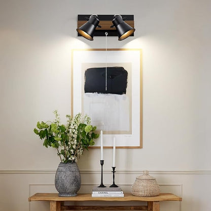 2 Light Kitchen Lighting fixtures Ceiling,Adjustable Ceiling Light with Pull Chain,Farmhouse Track Lighting fixtures Ceiling for Dining Room, Hallway,Bathroom.