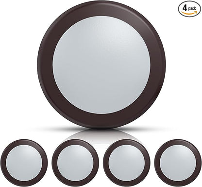 ECOELER 5/6" Bronze Dimmable LED Disk Ceiling Light, 16.5W 1000lm, 5000K Daylight, Flush Mount Disc Recessed Ceiling Can Lighting for Bedroom, Kitchen, Dining Room, ETL Listed, 4 Pack