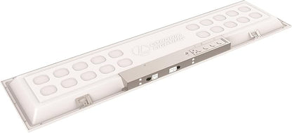 Lithonia Lighting CPX 1x4 LED Flat Panel Light, 1 Ft. x 4 Ft. LED Light Panel, Ceiling Lighting Fixture, 2500/3200/4000 Adjustable Lumens, 3500K/4000K/5000K Switchable CCT, Smooth Satin Lens (4-Pack)