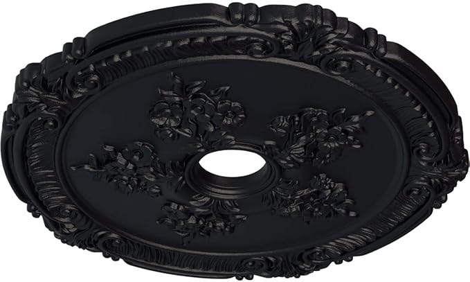 Ekena Millwork CM26ATSGS Attica with Rose Ceiling Medallion, 26" x 3-3/4" x 1-1/2", Steel Gray