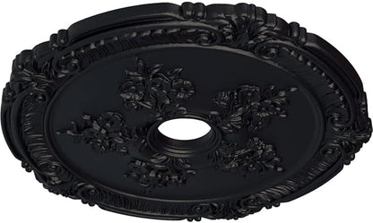 Ekena Millwork CM26ATSGS Attica with Rose Ceiling Medallion, 26" x 3-3/4" x 1-1/2", Steel Gray