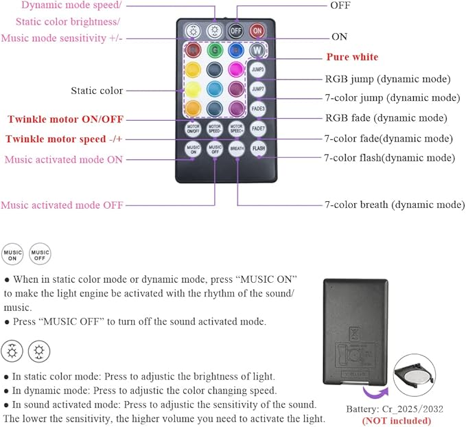 AKEPO 32W APP Twinkle Fiber Optic Lights Kit Music Activated RGBW Star Headliner Kit, 1200pcs 16.4ft/5m 0.03in/0.75mm Optical Fiber Cable + 28key Remote + Crystals for Car Headliner Starlight & Home
