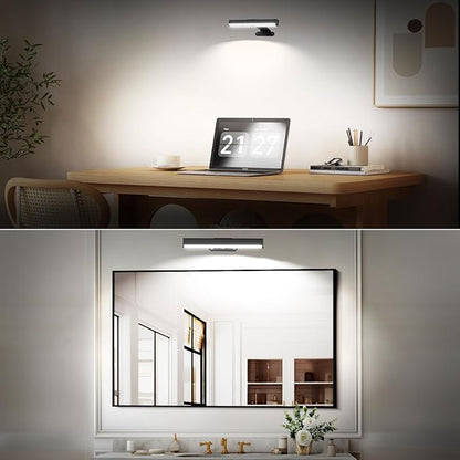 6Pack Wireless Picture Light for Wall Battery Operated Wall Sconces with Remote 3 Lighting LED Painting Light Timer&Dimmable Art Display Lights for Picture Gallery Posters Living Room Home Decor