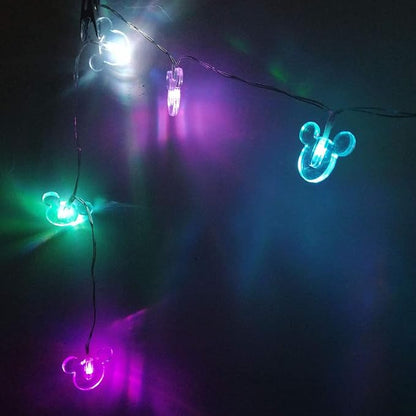 1.65m 10LEDs Decorative Cartoon Animal Mouse Night Mood Light Romantic Lamp for Home Indoor Bedroom Party Festival Décor(RGB Color Changing)