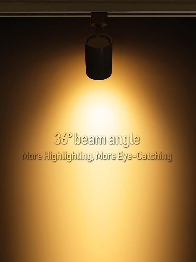 LEONLITE 8-Pack Studio Series 8.5W LED H Track Lighting Heads, ETL, Dimmable Retail Track Light Heads for Store Shop Cafe, 600LM, CRI90, H Track Lighting, 2700K Soft White, Matte Black