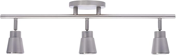 WAC Lighting, Solo 3 Light LED Energy Star Fixed Rail 3000K in Brushed Nickel