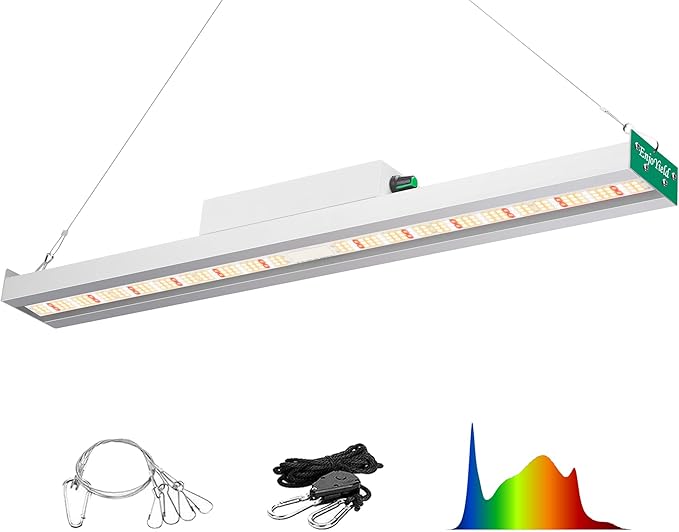 DIY-90 LED Grow Lights for Indoor Plants Full Spectrum 600W 1000W 2000W, Daisy-Chain Dimmable Growing Lamps for Seed Starting, Veg and Flower (Whtie)
