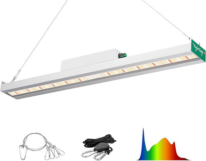 DIY-90 LED Grow Lights for Indoor Plants Full Spectrum 600W 1000W 2000W, Daisy-Chain Dimmable Growing Lamps for Seed Starting, Veg and Flower (Whtie)