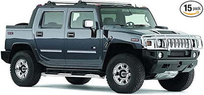 XtremeVision Interior LED for Hummer H2 2003-2009 (15 Pieces) Blue Interior LED Kit + Installation Tool