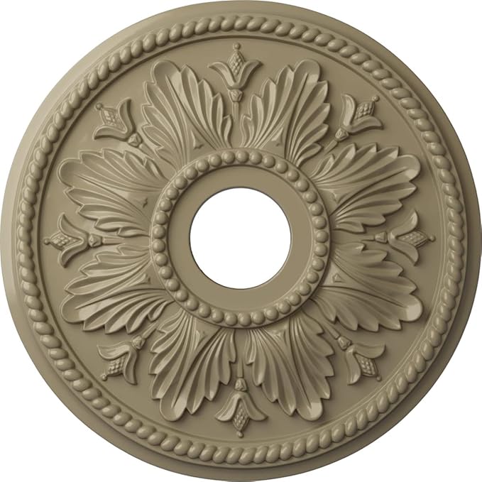 Ekena Millwork CM18ED1GDF Edinburgh Ceiling Medallion fits Canopies up to 5 1/8, Gobi Desert