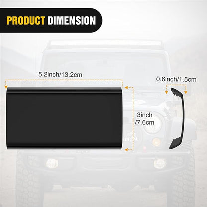 Nilight 6.5 Inch LED Light Bar Cover 2 PCS Black Protective Covers Durable Polycarbonate Lens Waterproof Dustproof Scratch-Proof for Double-Row Lights Off Road Driving Lighting
