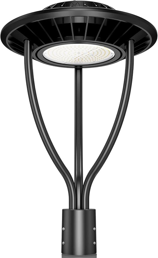 LED Post Top Light ETL Listed 150W 120W 90W Adjustable Outdoor Pole Lights with Photocell IP65 Waterproof Post LED Fixture 5000K for Garden Yard Street