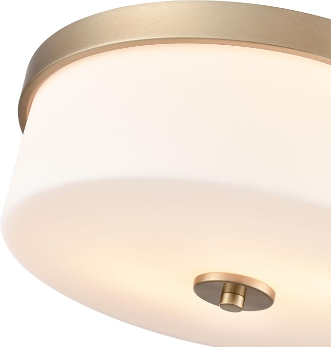 ML Lighting 214102-MG Laphia 13.25" Wide 2-Light Flushmount - Modern Gold