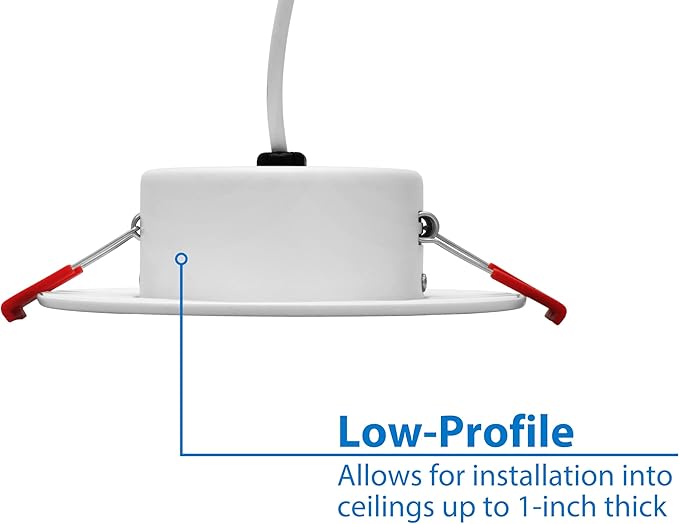 DGC 4-inch White Selectable Canless Adjustable Gimbal LED Recessed Downlight (DGC43120SRDWH)
