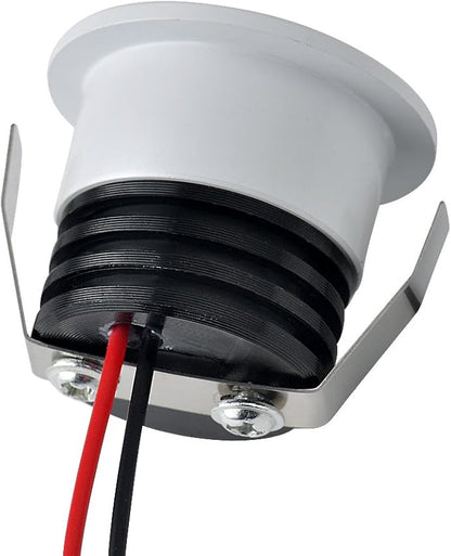 5Pack 3W Mini LED Recessed Lighting, 1 Inch Recessed LED Lights, Under Cabinet Lighting Under Cabinet Lights 300LM 6000K Cool White AC 110V/220V Spotlight Lights with Driver Power Supply