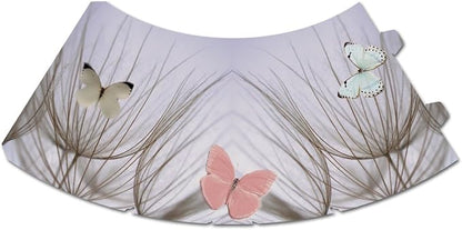 Royal Designs Vellum Tea Light Paper Wine Glass Lampshade, Pink Butterfly, Set of 20, TLS-1004B-20