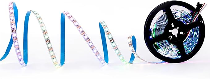 DC5V SK6812 (Similar WS2812B) RGBW RGB+Neutral White LED Strip Light 60leds/Pixels/m Individually Addressable 4 Color in 1 LED Dream Color (16.4ft(5m) 300leds, IP30) (No Adapter or Controller)