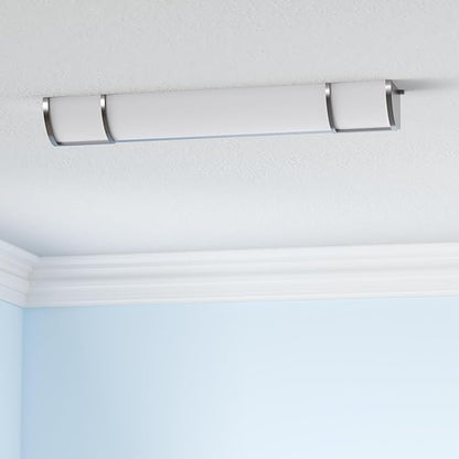 ASD LED 24" Vanity Flush Mount Light Fixture, Linear Bathroom Lighting Bar | 3CCT, Dimmable, Energy Star, ETL Listed | 25W 1950LM 3000-5000K 120V | Long Bath Wall Sconce Over Mirror | Nickel, 4 Pack
