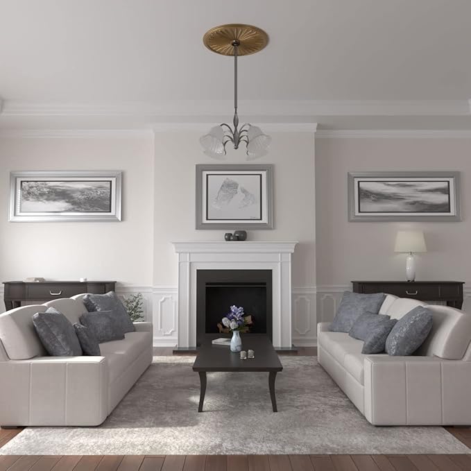 Ekena Millwork Leandros Ceiling Medallion, Pale Gold