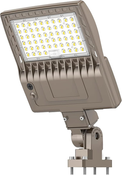 480V LED Parking Lot Light with Photocell, 240W 36000LM High Output LED Street Light, UL Listed IP65 Waterproof 5000K Commercial Shoebox Light for Stadium Driveway, Arm Mount