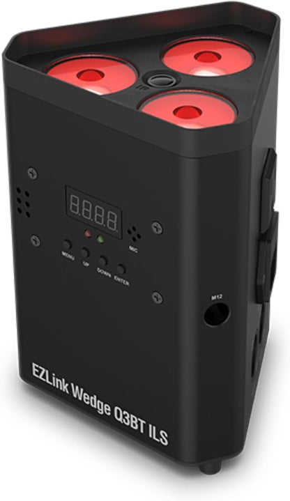 CHAUVET DJ – EZLink Wedge Q3BT ILS Battery Operated LED Wash Light | Quad Color RGBA Output | True Wireless Design, Bluetooth Control from Mobile Devices | ILS Compatibility for Events