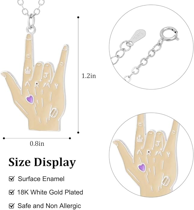 JungKook Tattoo Inspired Merch Pendant Necklace Jewelry for Army Fans Gifts