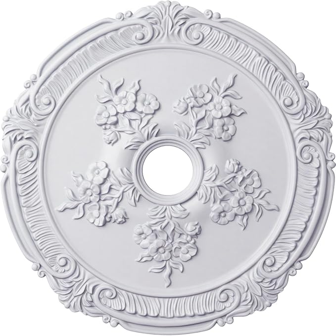 26"OD x 3 3/4"ID x 1 1/2"P Attica with Rose Ceiling Medallion (Fits Canopies up to 4 1/2")