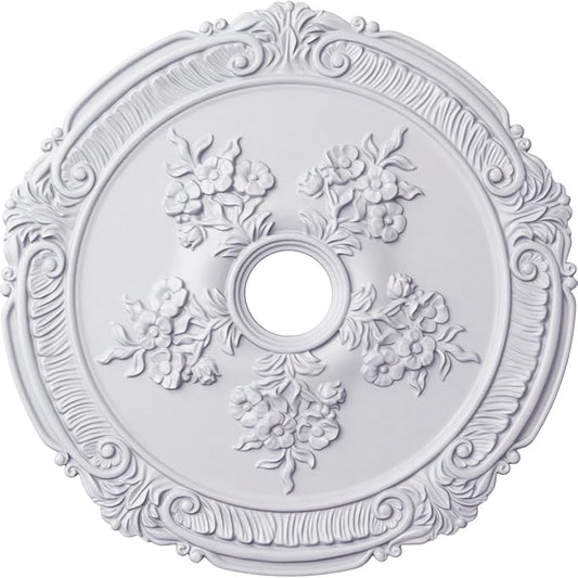 26"OD x 3 3/4"ID x 1 1/2"P Attica with Rose Ceiling Medallion (Fits Canopies up to 4 1/2")