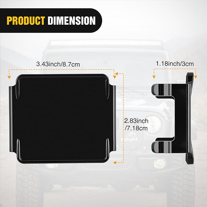 Nilight 3 inch Cube Light Pod Cover 2 PCS Black Protective Covers Durable Polycarbonate Lens Waterproof Dustproof Scratch-Proof for Square Lights Off Road Driving Lighting