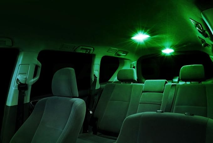 XtremeVision Interior LED for Nissan Juke 2011-2015 (6 Pieces) Green Interior LED Kit + Installation Tool