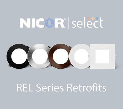 REL Selectable 4 in. Square Remodel LED Downlight Kit (REL41120SSQWH)