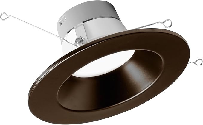NICOR DLR566091203KOB DLR56(v6) 5/6-inch Oil-Rubbed Bronze 900 Lumen 3000K Recessed LED Downlight