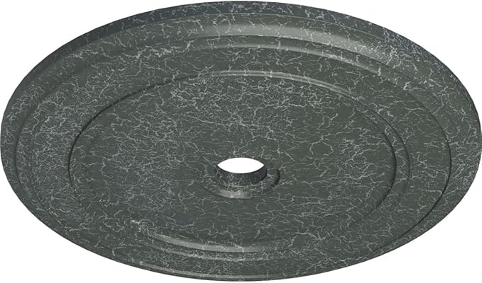 41 1/8"OD x 4"ID x 2 1/8"P Classic Ceiling Medallion (Fits Canopies up to 5 1/2"), Hand-Painted Athenian Green Crackle