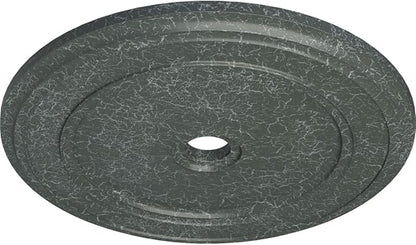 41 1/8"OD x 4"ID x 2 1/8"P Classic Ceiling Medallion (Fits Canopies up to 5 1/2"), Hand-Painted Athenian Green Crackle
