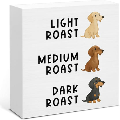 Dachshund Bakery Decor, Funny Baking Gifts for Bakers Baking Lover Cooks, Dog Bakery Wooden Sign for Home Kitchen Desk Decoration 5 x 5 Inches
