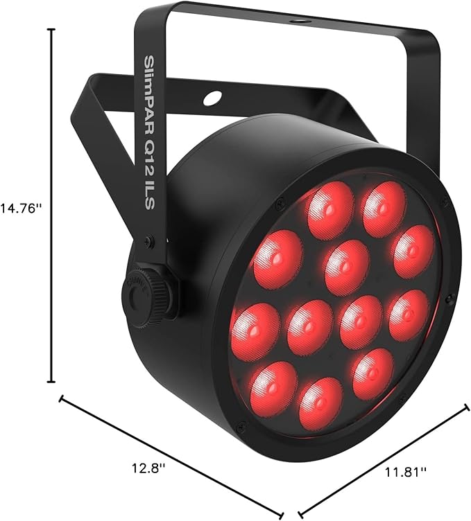 Low-profile, high-output quad-color (RGBA) LED Par compatible with ILS