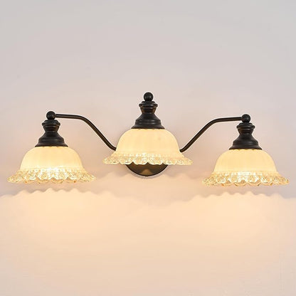 XIEDUN Black Bathroom Vanity Light 3 Light