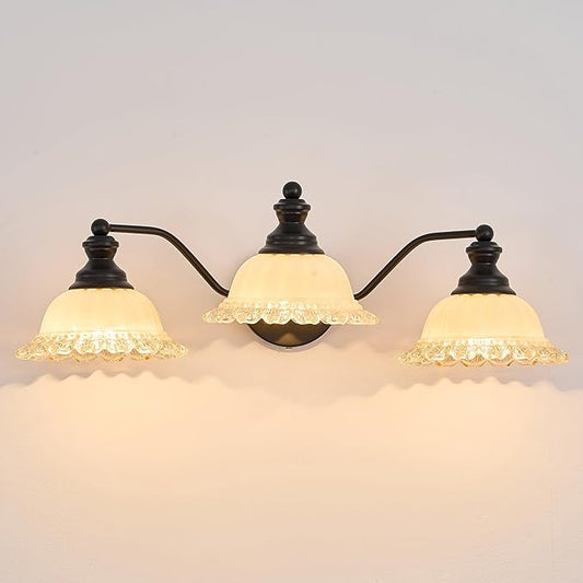 XIEDUN Black Bathroom Vanity Light 3 Light