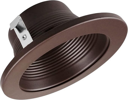 NICOR Lighting 4 inch Oil-Rubbed Bronze Recessed Baffle Trim for MR16 Bulb (14002OB-OB)